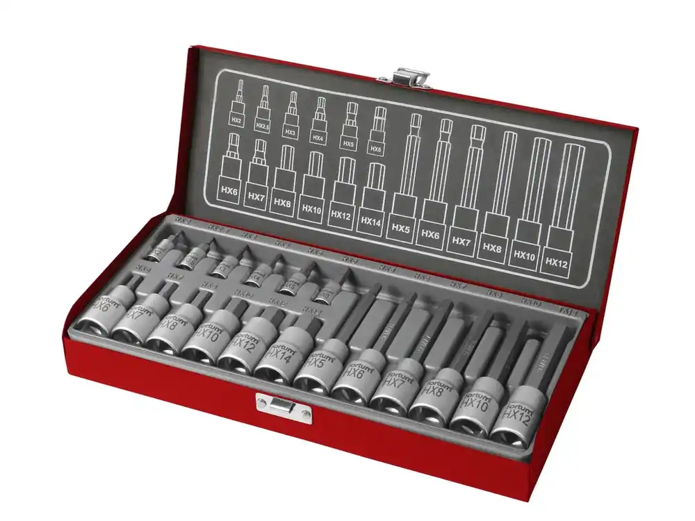 hlavice zástrčné Imbusové, sada 18ks, 1/4", 1/2" Speciální Cena