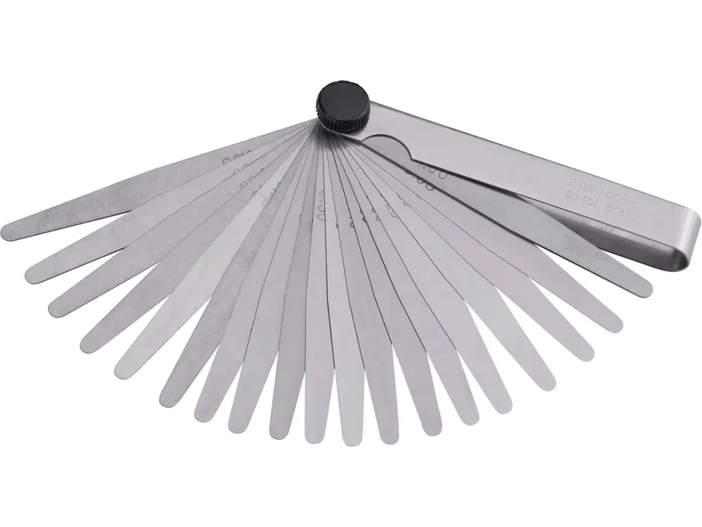 měrky spárové, 20ks, 0,05-1mm, max. odchylka +-4-24μm Expresní Doručení