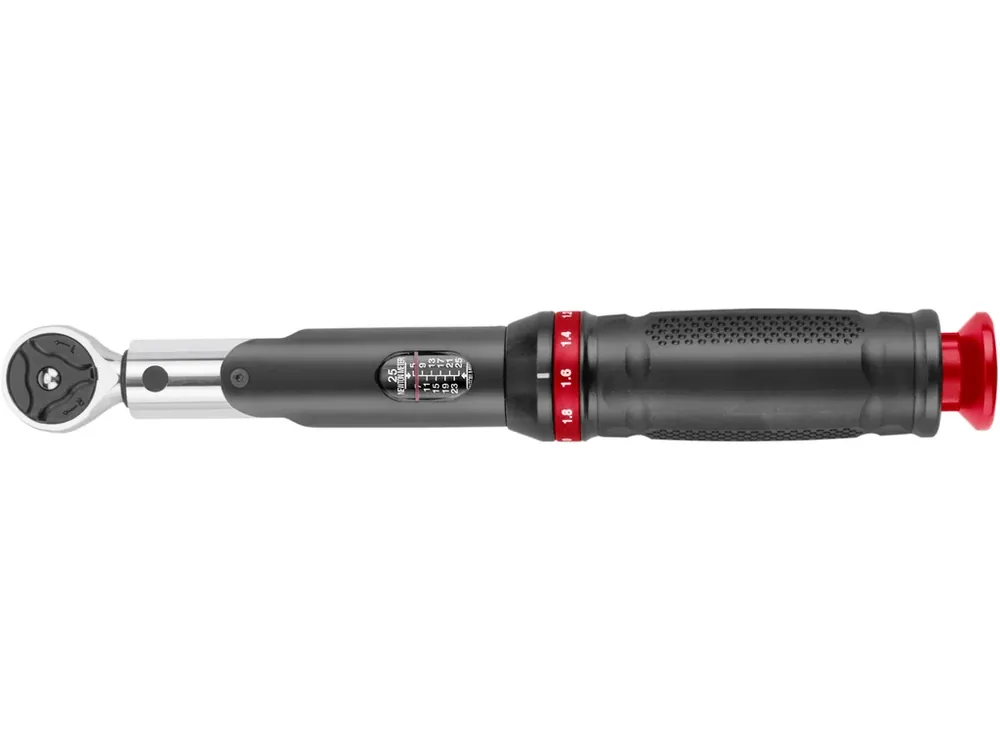 Časově Omezené klíč momentový se stupnicí, 1/4", 5-25Nm, 72 zubů, CrV