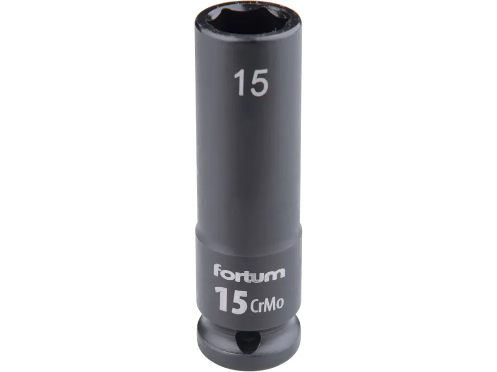 hlavice nástrčná rázová 1/2", 15mm, L 78mm, CrMoV Nízká Cena