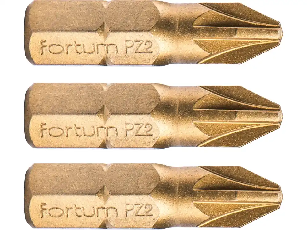 Jen Po Omezenou Doba hrot křížový pozidriv, sada 3ks, PZ 2x25mm,titan. úprava, S2