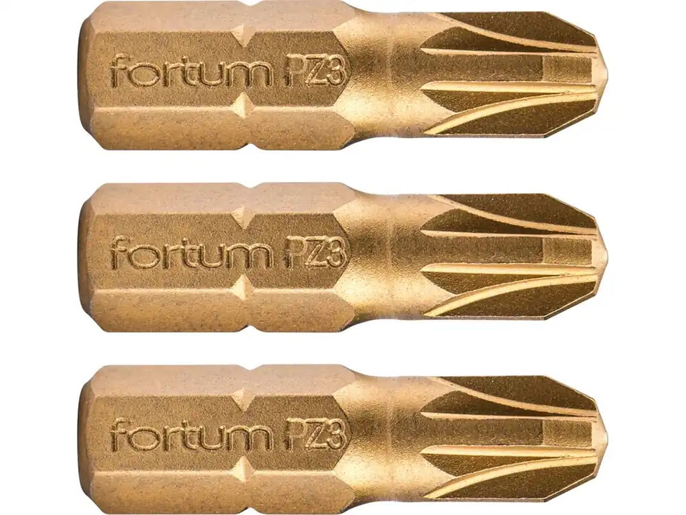 hrot křížový pozidriv, sada 3ks, PZ 3x25mm,titan. úprava, S2 Akční Cena