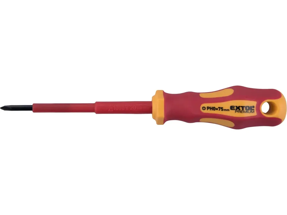 Oblíbený šroubovák elektrikářský, PH0x75mm, VDE, CrV