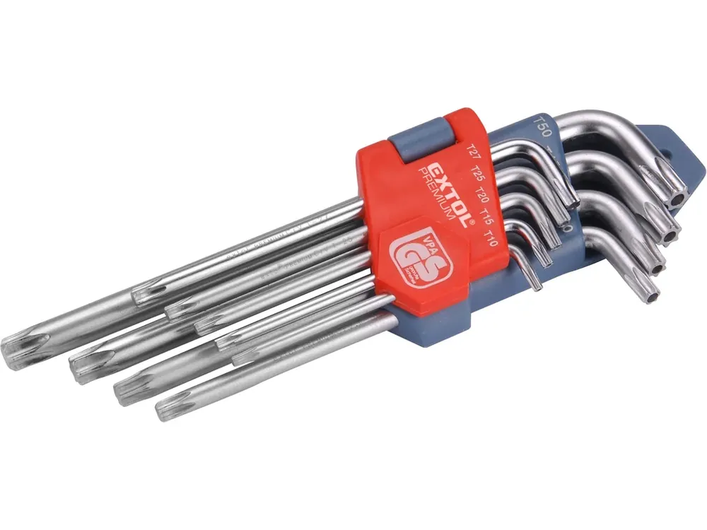 Horká Nabídka L-klíče TORX, sada 9ks, 10-50