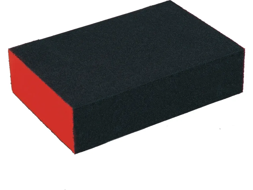 Finální Výprodej brusná houba, 100x70x25mm, P80, čtyřstranná, abrazivo-korund