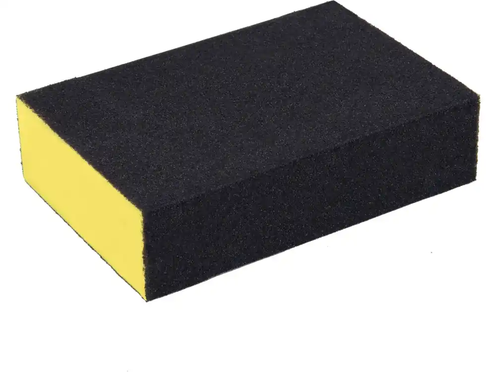 brusná houba, 100x70x25mm, P120, čtyřstranná, abrazivo-korund Sleva
