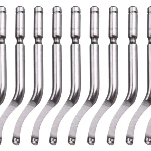 Autentický náhradní čepele 10ks k odhrotovači 8803680, dřík 3,2mm +10ks náhradních čepelí, HSS M35 (5% Co)