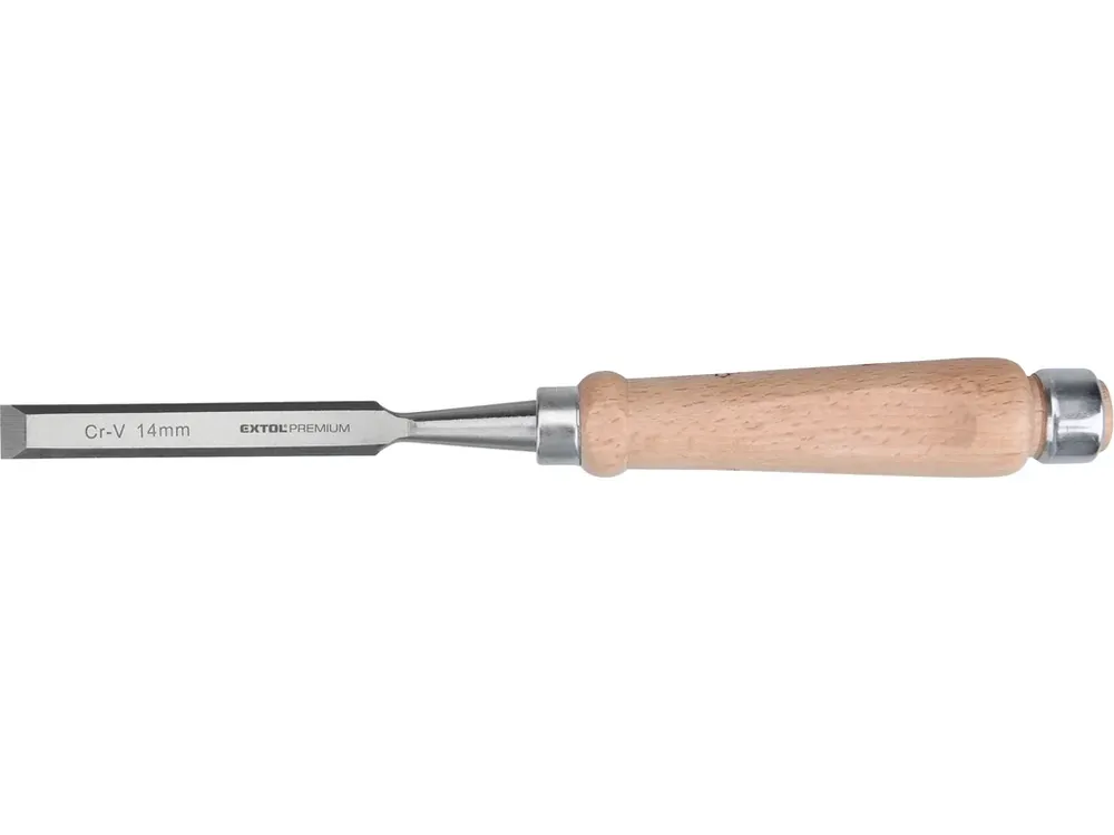 dláto s bukovou rukojetí, 14mm, délka 275mm, CrV Vysoce Kvalitní