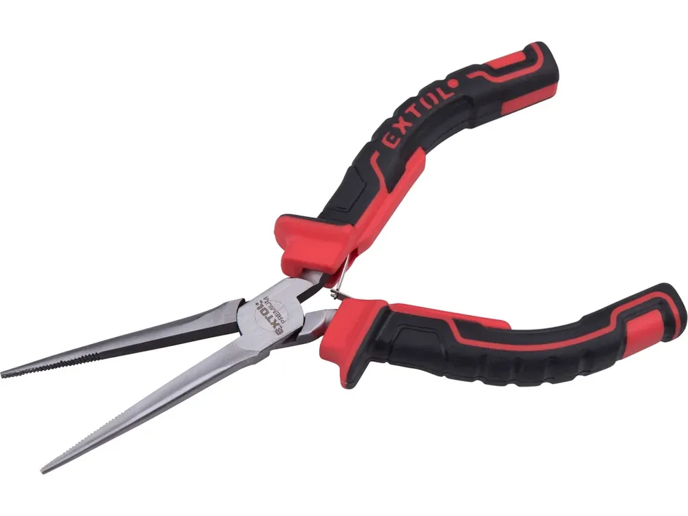 Autentický kleště půlkulaté s dlouhými čelistmi mini, 150mm