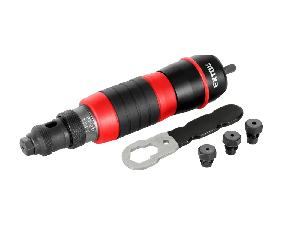 Rychlé Dodání nástavec nýtovací na vrtačku, pro trhací nýty 2,4-4,8mm, CrMo