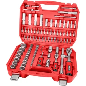 Autentický hlavice nástrčné, sada 94ks, 1/4", 1/2", CrV/S2