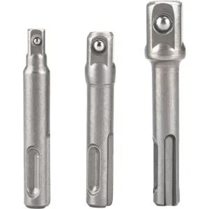 adaptéry sada 3ks z SDS PLUS na čtyřhran, 1/4"-3/8"-1/2", CrV Cenový Hit