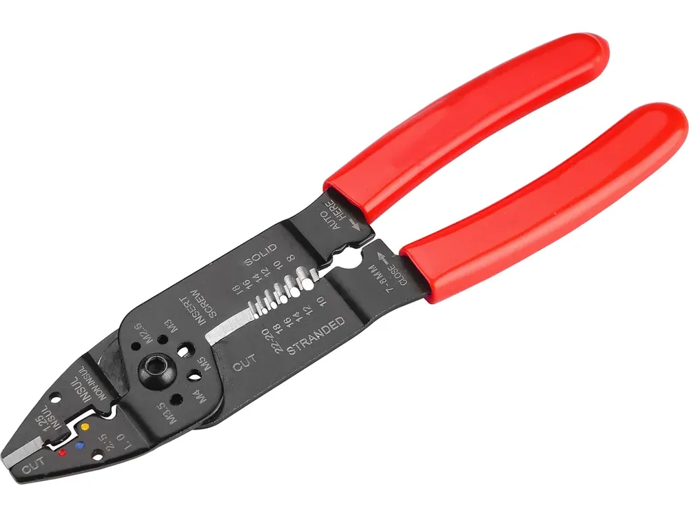 Značkový kleště lisovací/krimpovací na konektory, 215mm