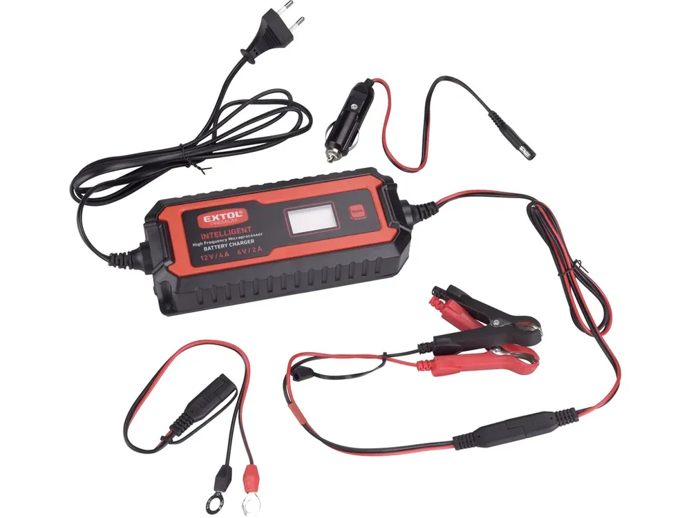Nízká Cena autonabíječka 9stupňová, řízená mikroprocesorem, 12V/6V, 4A