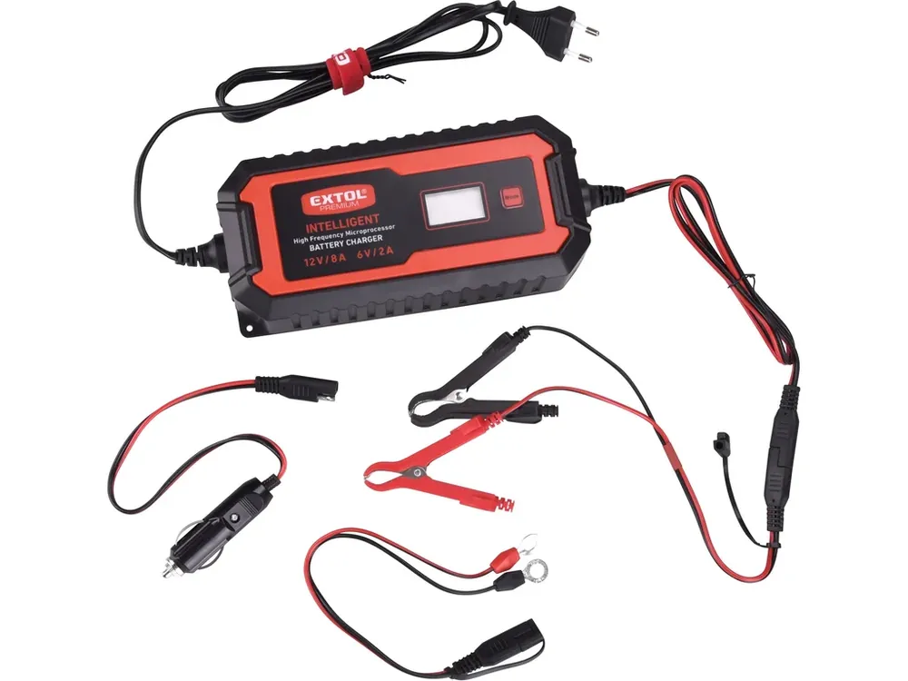 Autentický autonabíječka 9stupňová, řízená mikroprocesorem, 12V/6V, 8A