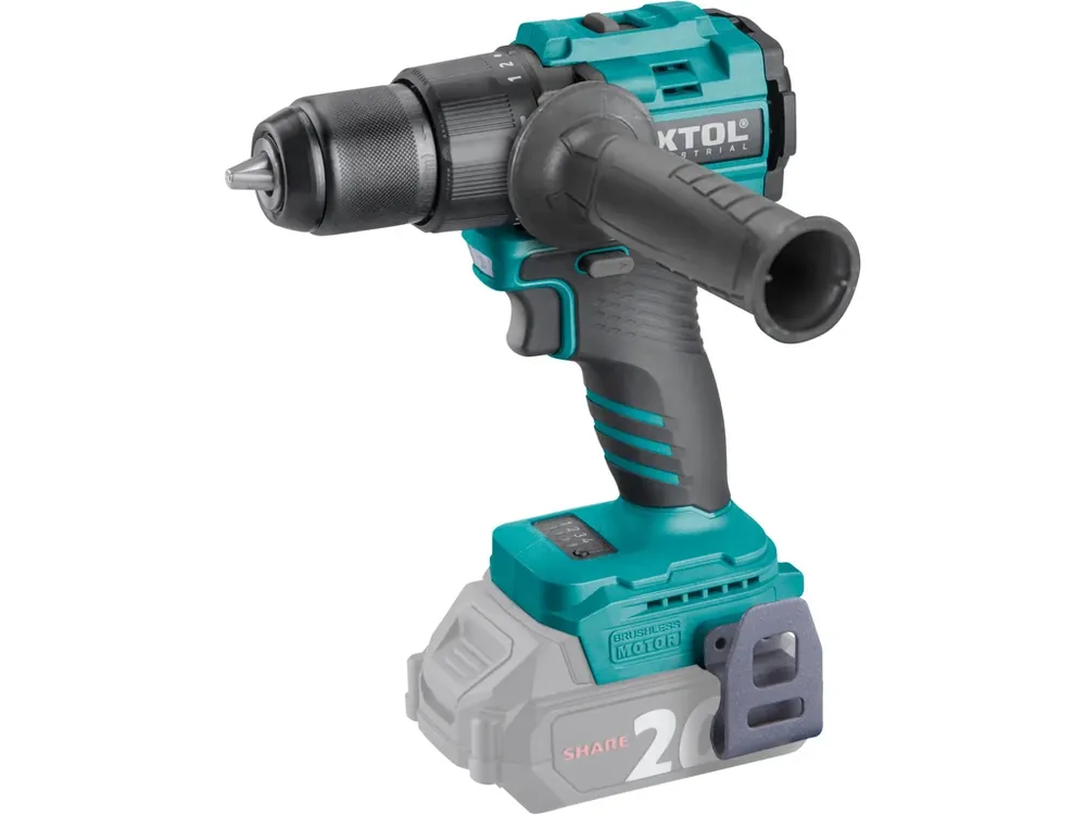 vrtací šroubovák aku s příklepem SHARE20V, 70Nm, BRUSHLESS, bez baterie a nabíječky Super Cena