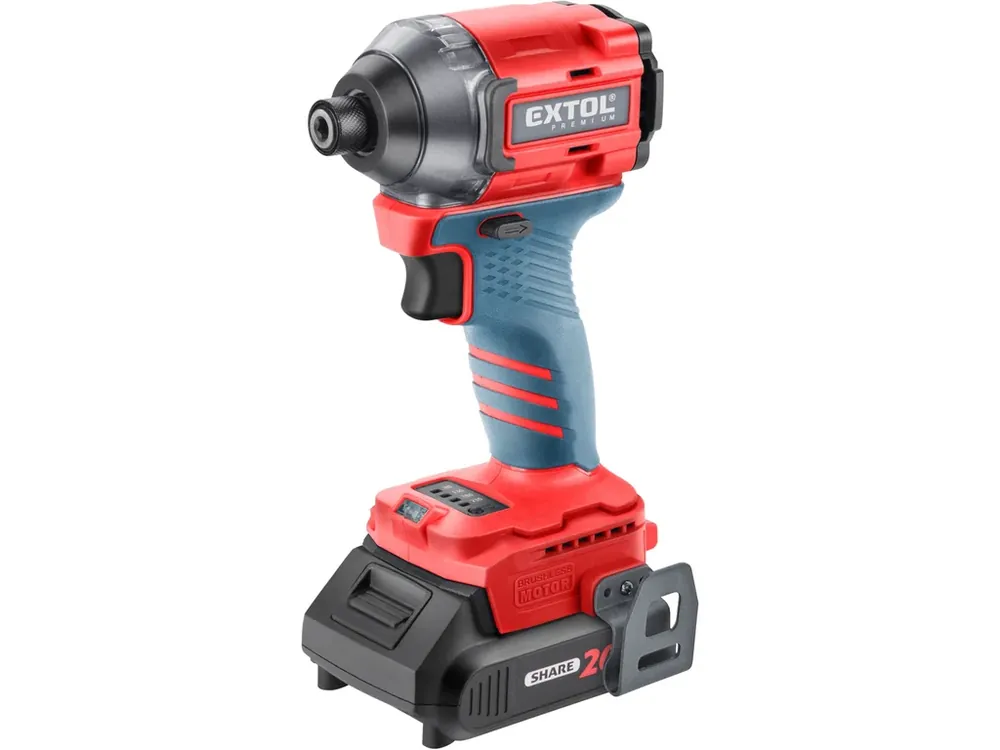 Oblíbený utahovák rázový 1/4" aku SHARE20V, BRUSHLESS, 2Ah