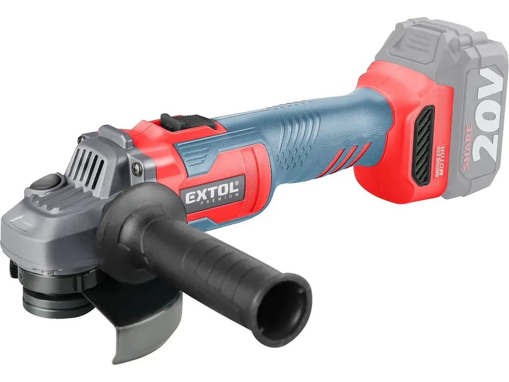 Přímo Od Výrobce bruska úhlová aku SHARE20V, 125mm, BRUSHLESS, bez baterie a nabíječky