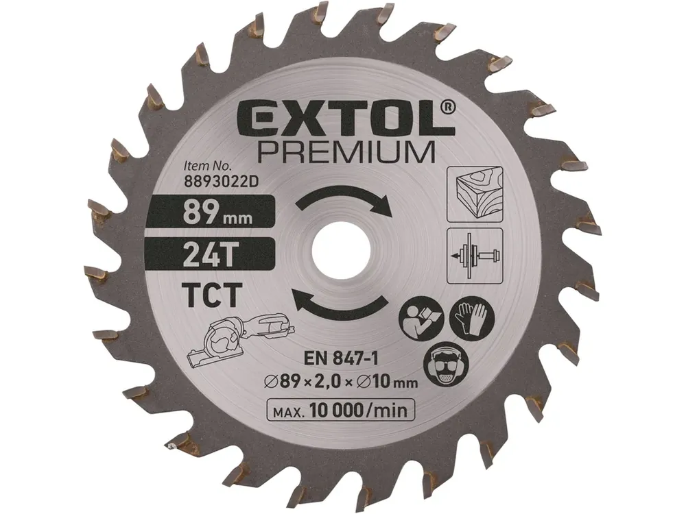 Odeslání Ihned kotouč pilový s SK plátky, ⌀89×2,0×10mm, 24T