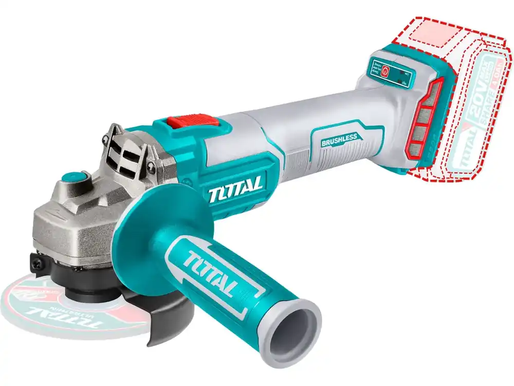 Bezpečná Platba Bruska úhlová AKU, 125mm, 20V LI-ION, industrial, bez baterie a nabíječky