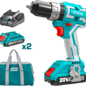 Vrtací šroubovák aku s příklepem, 20V Li-ion, brushless, 2000mAh, industrial Finální Výprodej