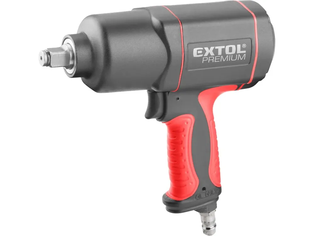 Cenově Výhodný utahovák rázový, 1/2", kompozit, pneu, 800Nm