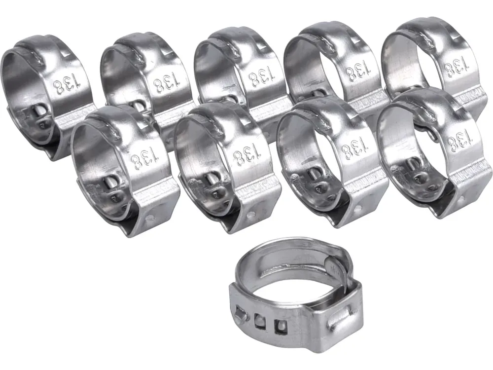 Víkendová Akce spona na hadici, 10ks, ⌀13,8mm, INOX