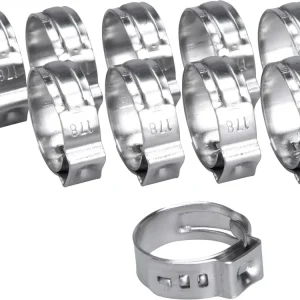 Novinka spona na hadici, 10ks, ⌀17,8mm, INOX