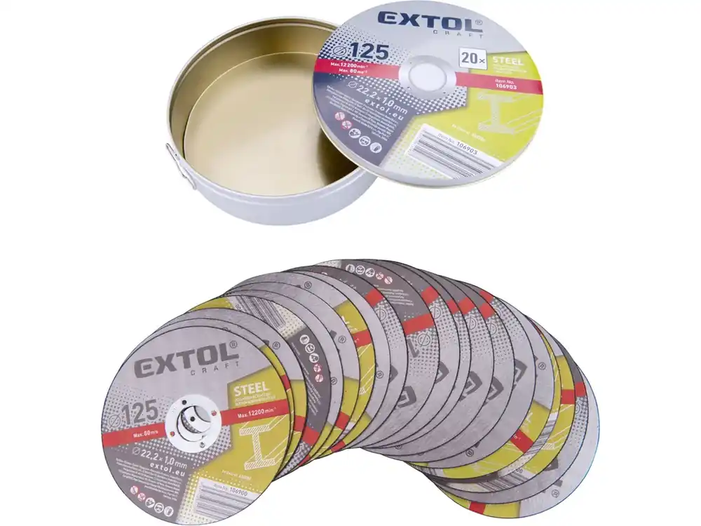 kotouč řezný na kov 20ks, O 125x1,0x22,2mm Nejlepší Volba