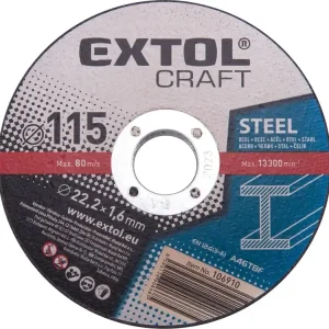 kotouče řezné na kov, 5ks, O 115x1,6x22,2mm Vysoce Kvalitní