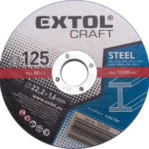 kotouče řezné na kov, 5ks, O 125x1,6x22,2mm Ověřený