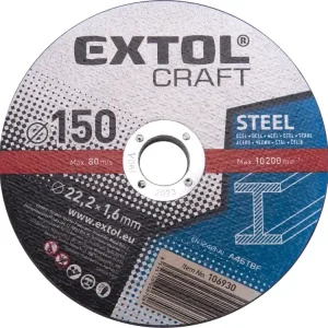 kotouče řezné na kov, 5ks, O 150x1,6x22,2mm Značkový