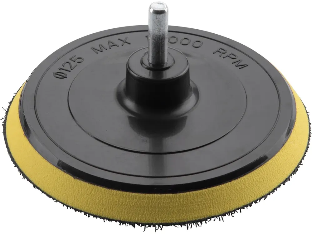 nosič brusných výseků, do vrtačky - suchý zip, O 125mm, stopka 8mm Akční Cena