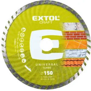 kotouč diamantový řezný, turbo - suché i mokré řezání, O 150x22,2x2,3mm Rychlé Dodání