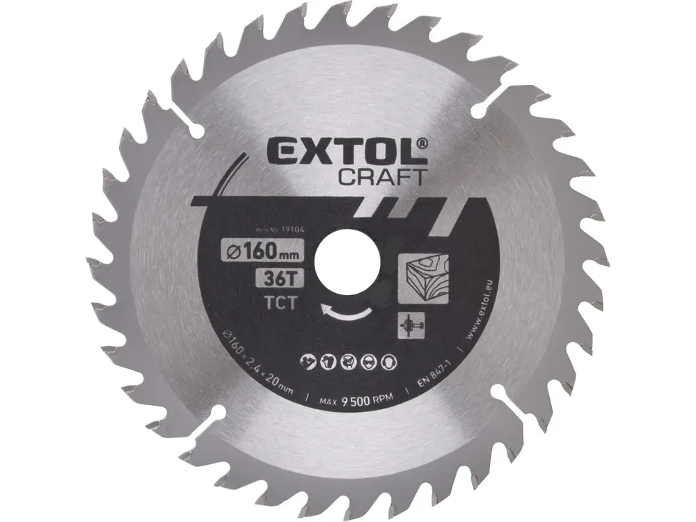 Oblíbený kotouč pilový s SK plátky, O 160x2,4x20mm, 36T