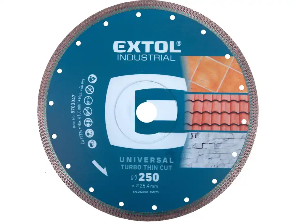 Nízká Cena kotouč diamantový řezný, turbo Thin Cut, suché i mokré řezání, O 250x25,4x2mm