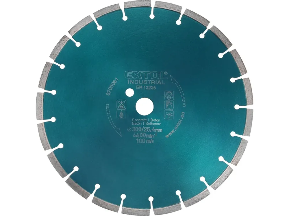 kotouč diamantový řezný segmentový na BETON, suché řezání, O 300x25,4x3,2mm Oblíbený