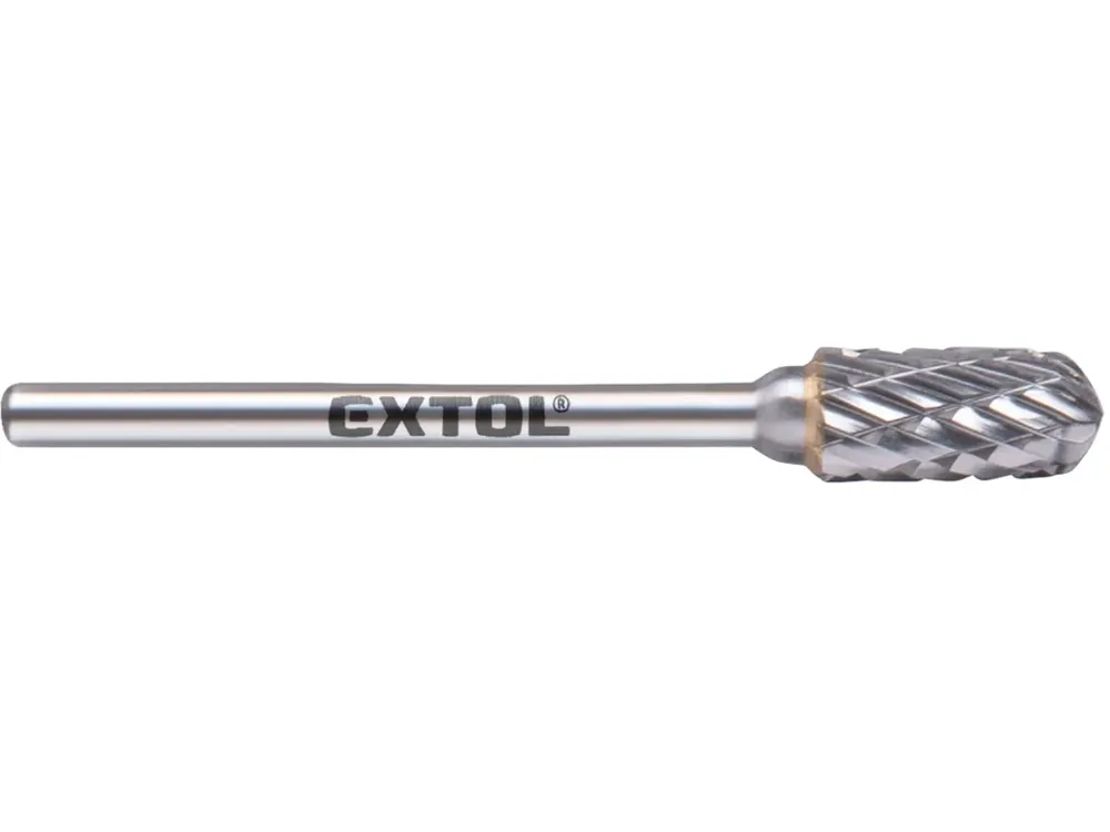 fréza karbidová, válcová s kulovým čelem, ⌀6x13mm, ⌀stopky 3mm, sek střední (double-cut) Speciální Cena