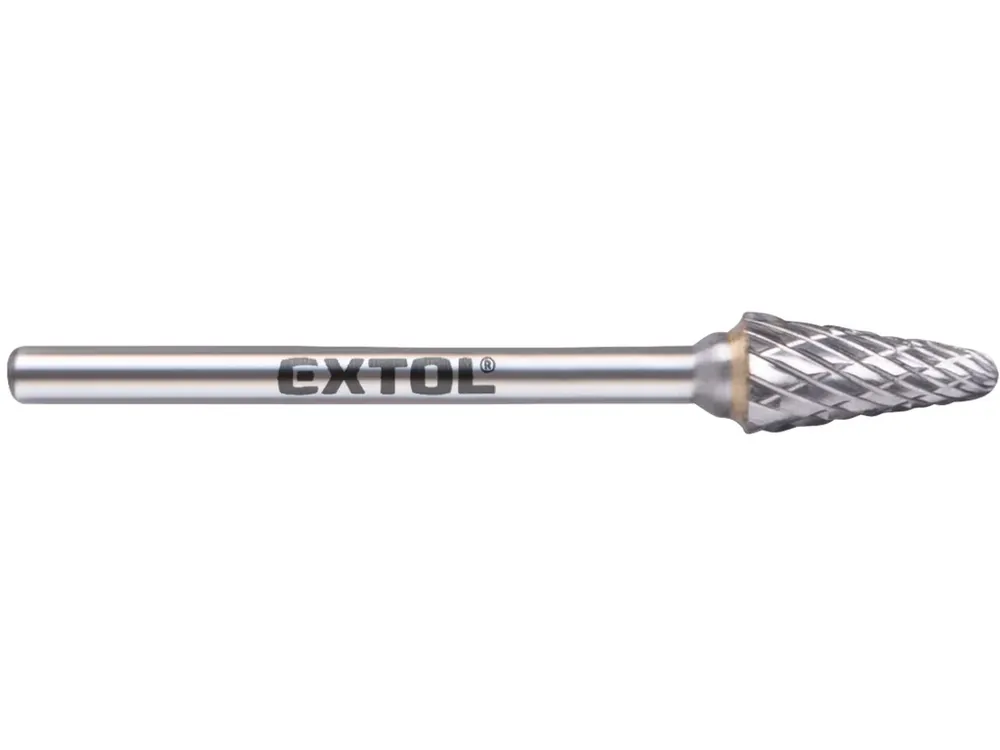 Pouze Dnes fréza karbidová, konická zakulacená, ⌀6x13mm, ⌀stopky 3mm, sek střední (double-cut)