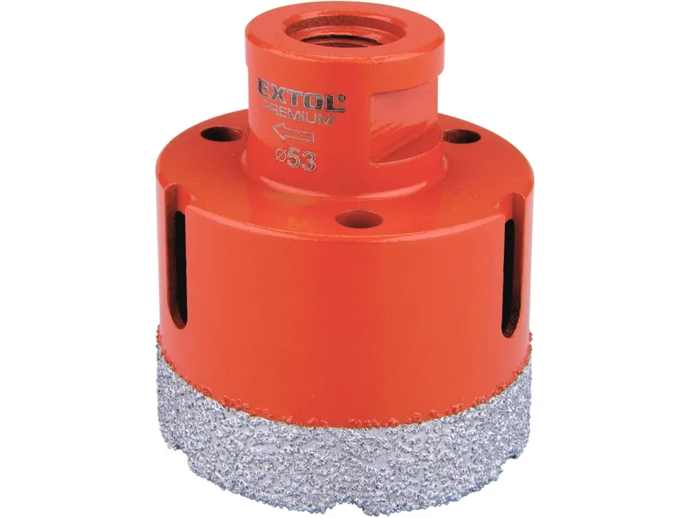 korunka vykružovací diamantová, O 53mm, závit M14 Cenově Výhodný