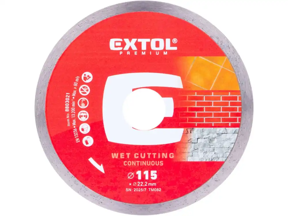 kotouč diamantový řezný celoobv. EXTRA tenký - mokré řezání, O 115x22,2x1,1mm Víkendová Akce