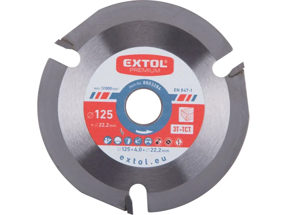 kotouč řezný/frézovací s SK plátky, O125x4,0x22,2mm, 3T Akční Nabídka