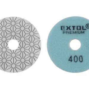 Značkový kotouč diamantový leštící na obklady, O100mm, P400, suchý zip