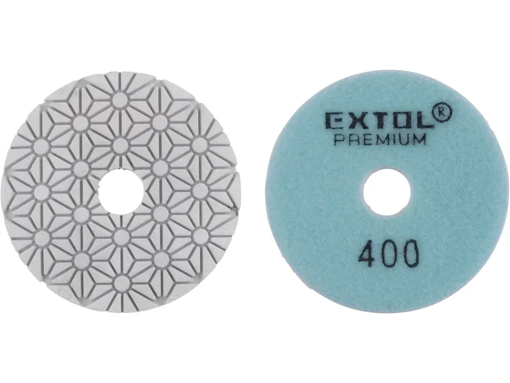 Značkový kotouč diamantový leštící na obklady, O100mm, P400, suchý zip