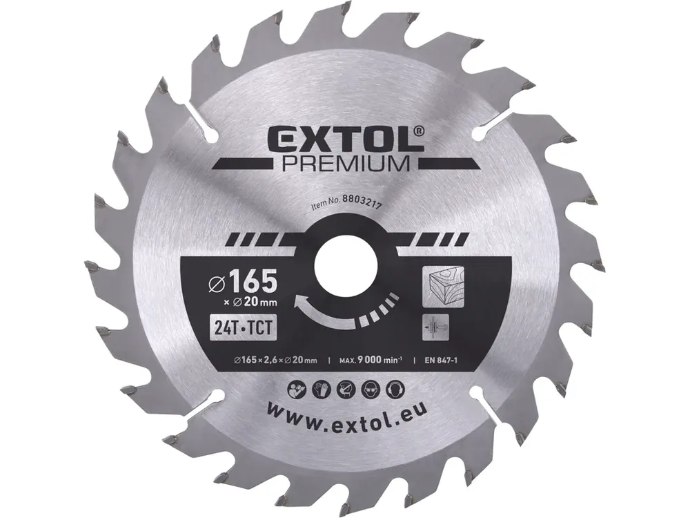 kotouč pilový s SK plátky, O 165x2,6x20mm, 24T Ověřený