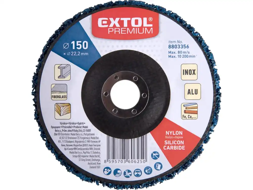 kotouč brusný nylonový, O 150x14mm, nylon/abrazivo SiC Oblíbený