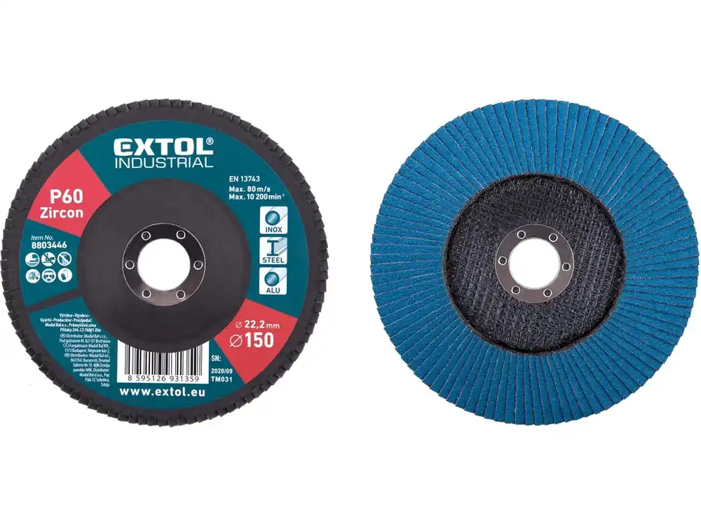 kotouč lamelový šikmý zirkonový, O 150mm, P60 Aktuální