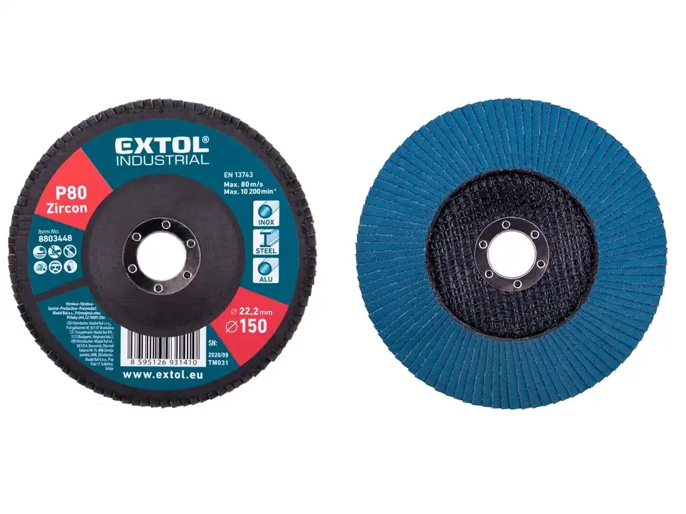Top Prodej kotouč lamelový šikmý zirkonový, O 150mm, P80