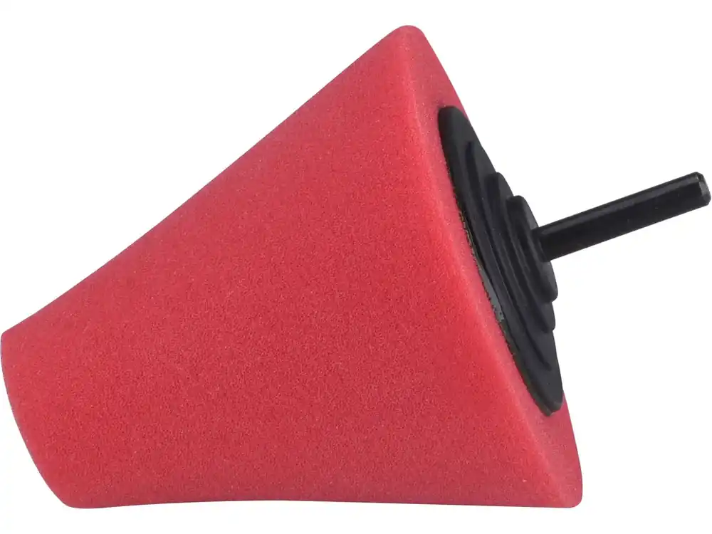 Odeslání Ihned kužel leštící pěnový, T10, červený, ⌀80mm, stopka 6mm