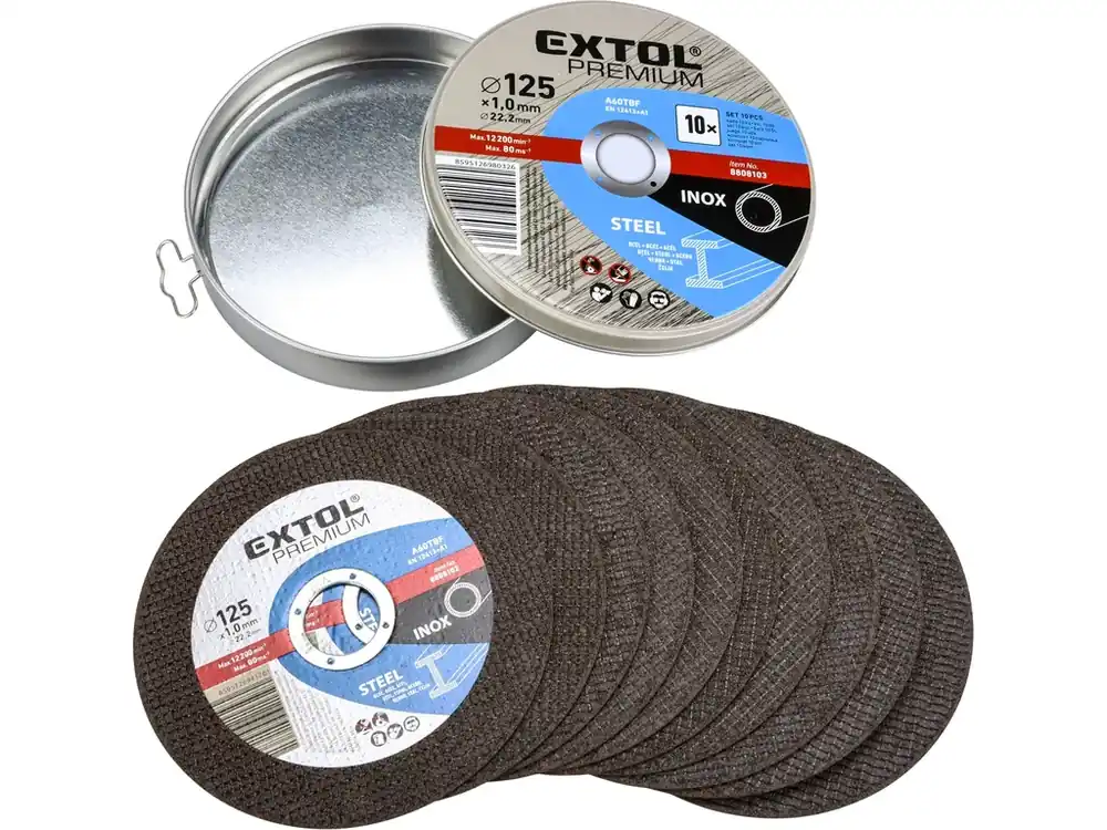 Akční Nabídka kotouč řezný na ocel/nerez, 10ks, O 125x1,0x22,2mm